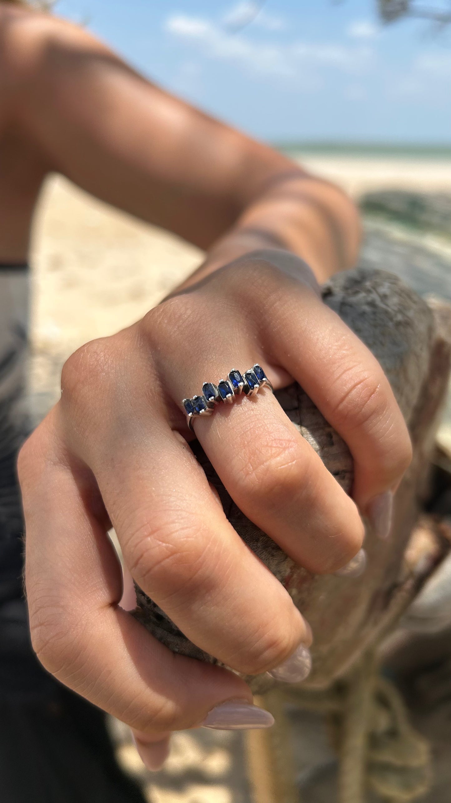 Marea Azul /Topacios & Plata 925 - Calma & Claridad