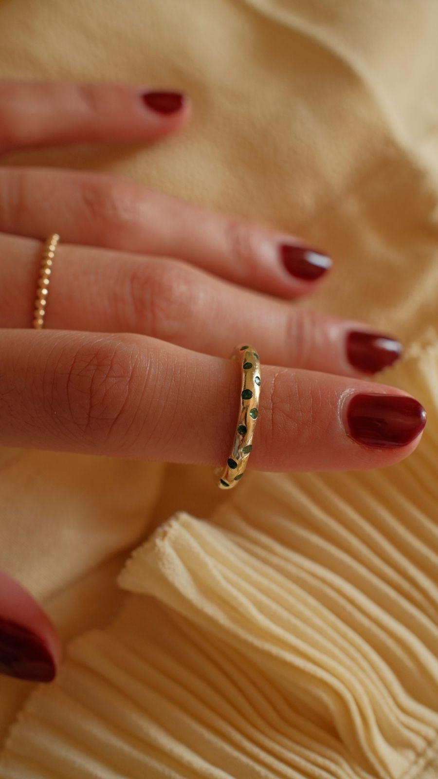 Anillo Selva /Oro & Esmeraldas - Amor & Renacimiento